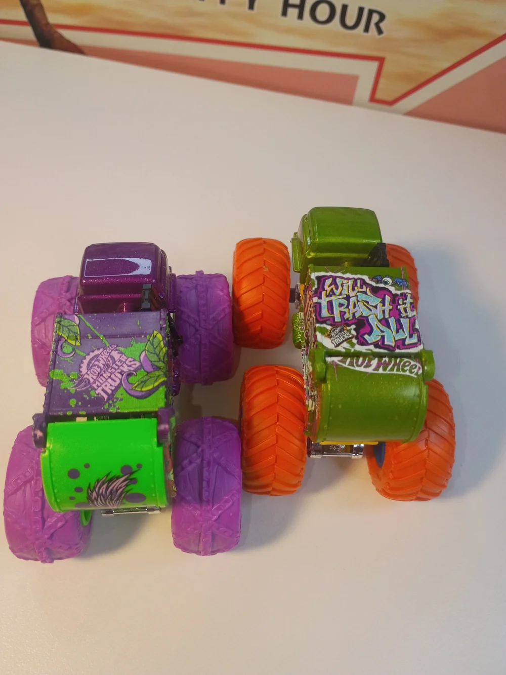 Hot Wheels Monster Trucks (Will Trash It All & Will Eat It All) 1/64 Scale